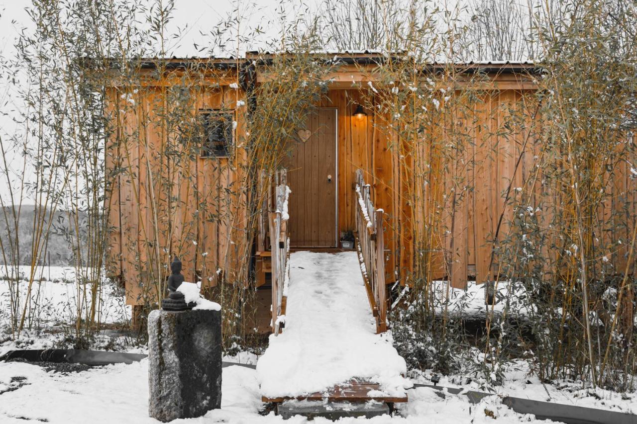 La Cabane Ofuro Villa Celles  Exteriör bild