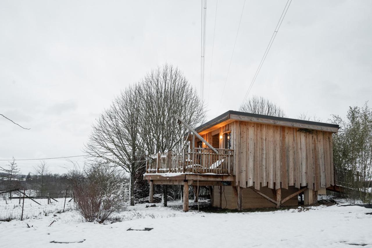 La Cabane Ofuro Villa Celles  Exteriör bild
