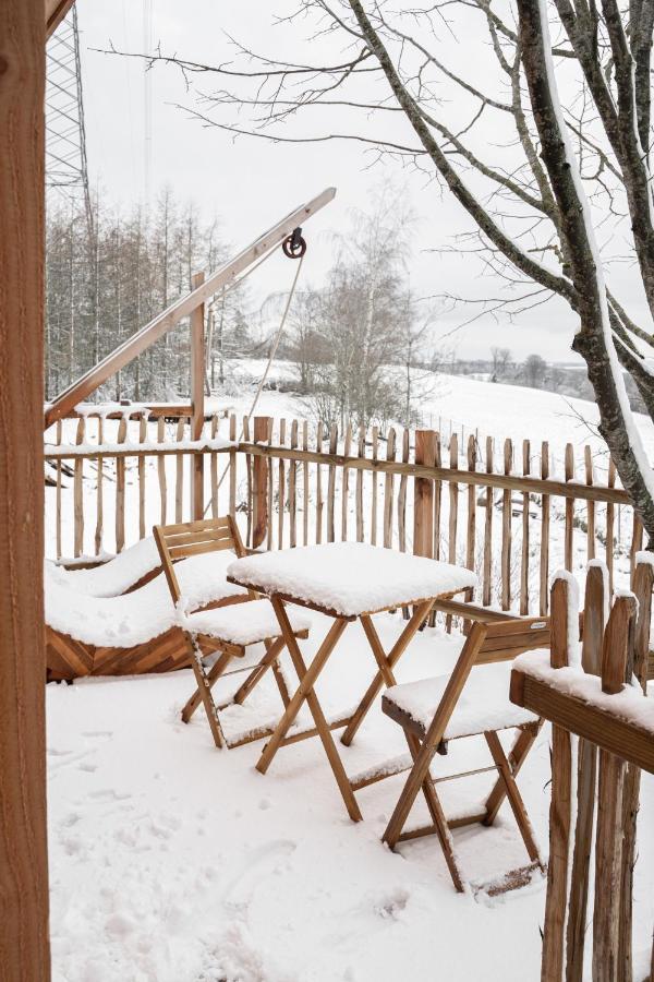 La Cabane Ofuro Villa Celles  Exteriör bild