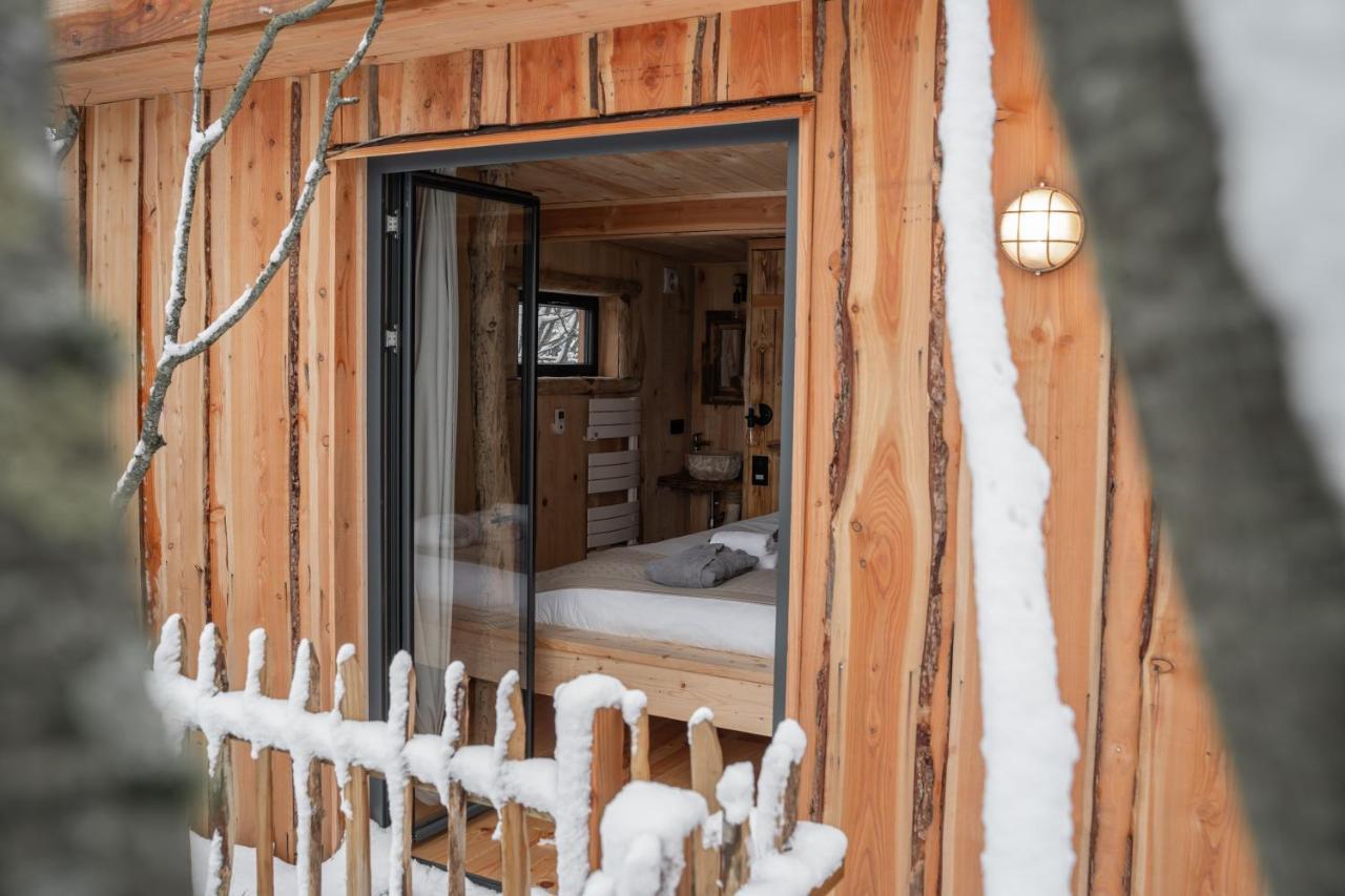 La Cabane Ofuro Villa Celles  Exteriör bild