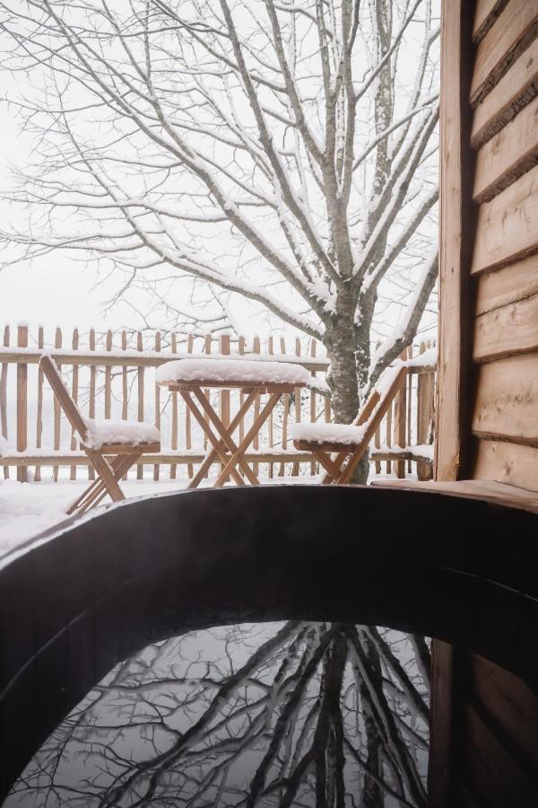 La Cabane Ofuro Villa Celles  Exteriör bild